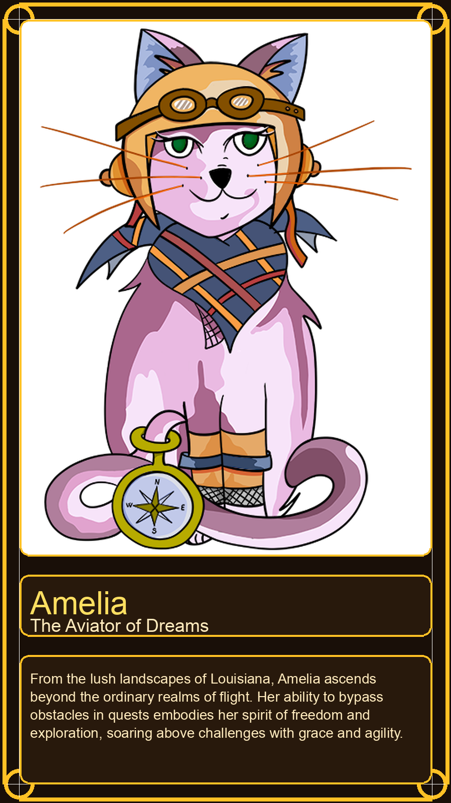 The Good Luck Cats card art